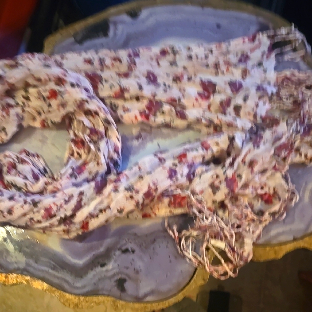 Floral Patterned Scarf